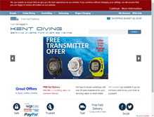 Tablet Screenshot of kentdiving.com